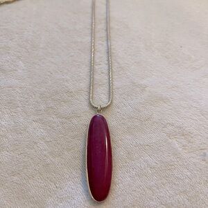 Kenneth Cole Deep Red Long Necklace